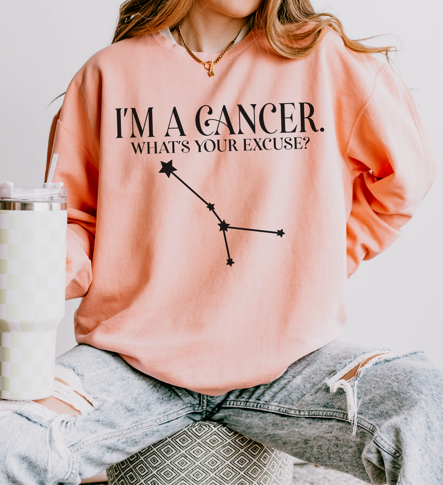 I'm a Cancer. What's Your Excuse? | Unisex Lightweight Sweatshirt