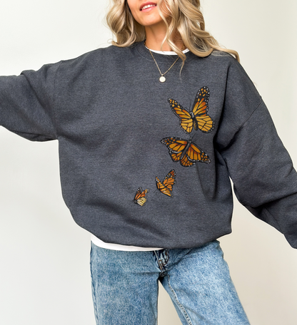 Monarch Butterfly Sweatshirt | Unisex Sweatshirt