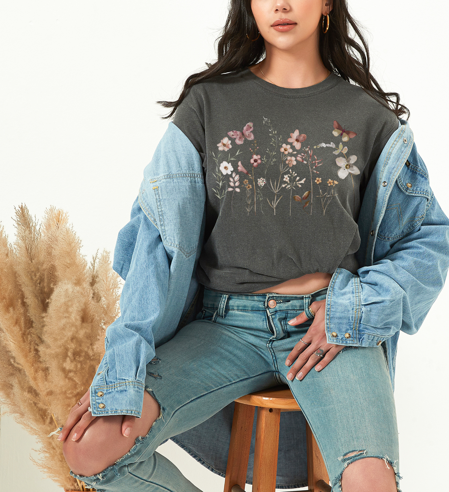 Pressed Flowers Shirt | Floral Tee 001 | Unisex Tee