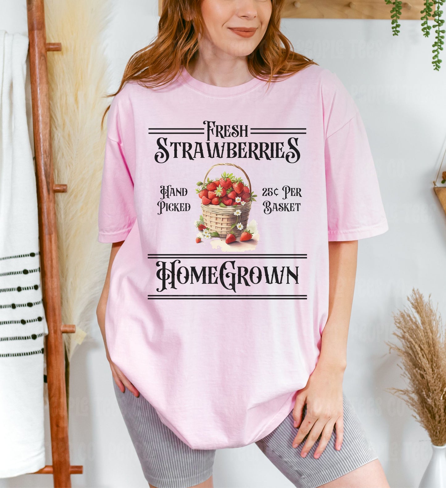Fresh Homegrown Strawberries Shirt | Unisex Tee