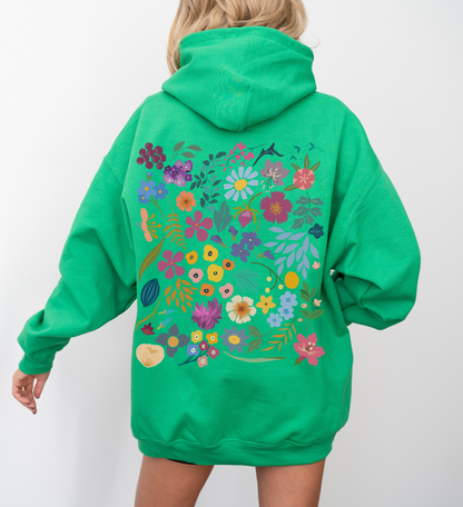 Pressed Flowers Hoodie | Floral Tee 003 | Unisex Hoodie