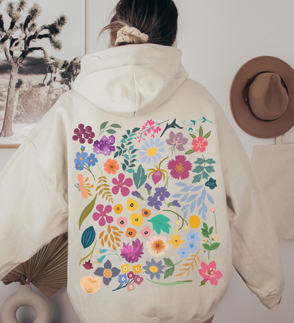 Pressed Flowers Hoodie | Floral Tee 003 | Unisex Hoodie