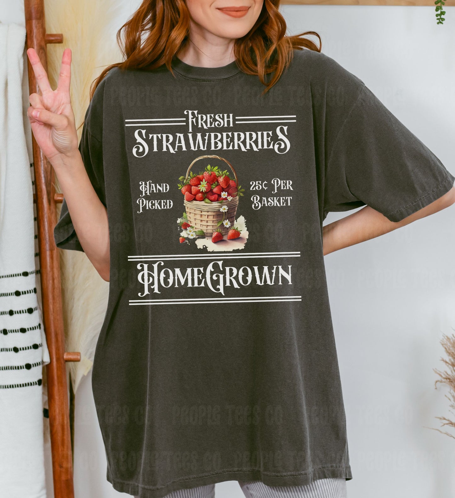 Fresh Homegrown Strawberries Shirt | Unisex Tee