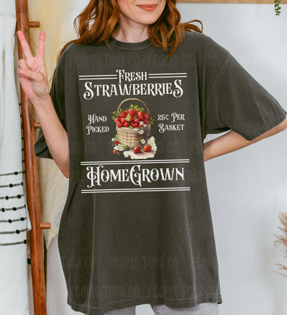 Fresh Homegrown Strawberries Shirt | Unisex Tee