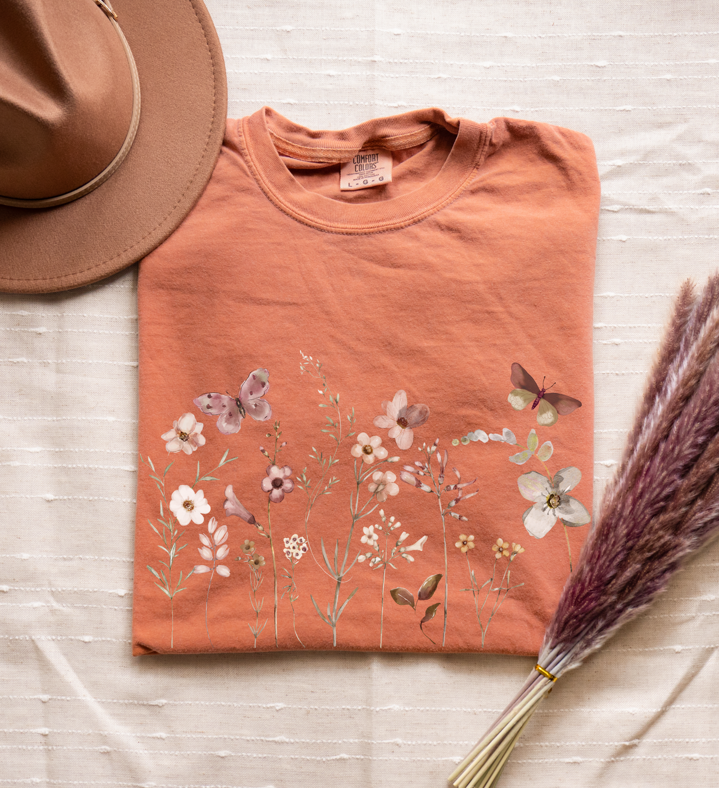 Pressed Flowers Shirt | Floral Tee 001 | Unisex Tee