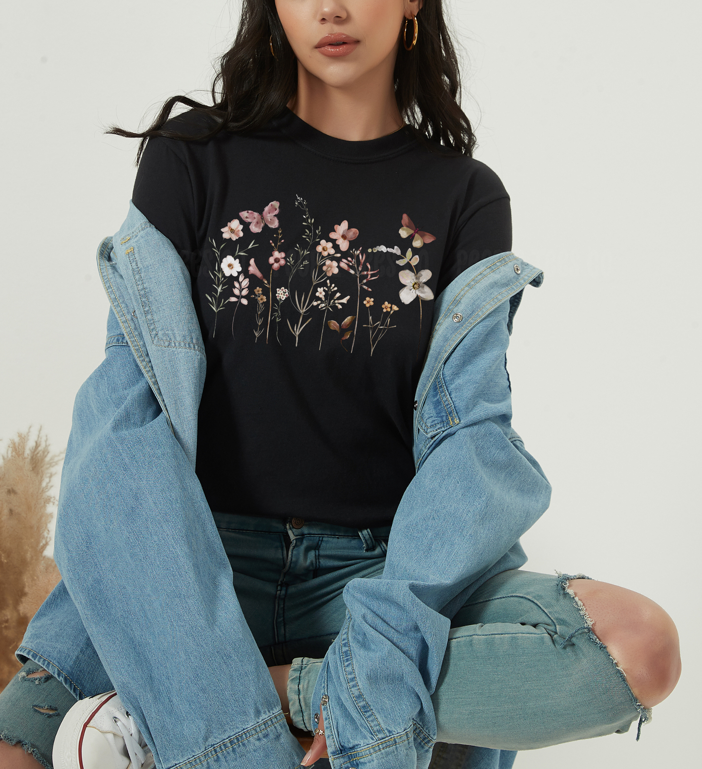 Pressed Flowers Shirt | Floral Tee 001 | Unisex Tee