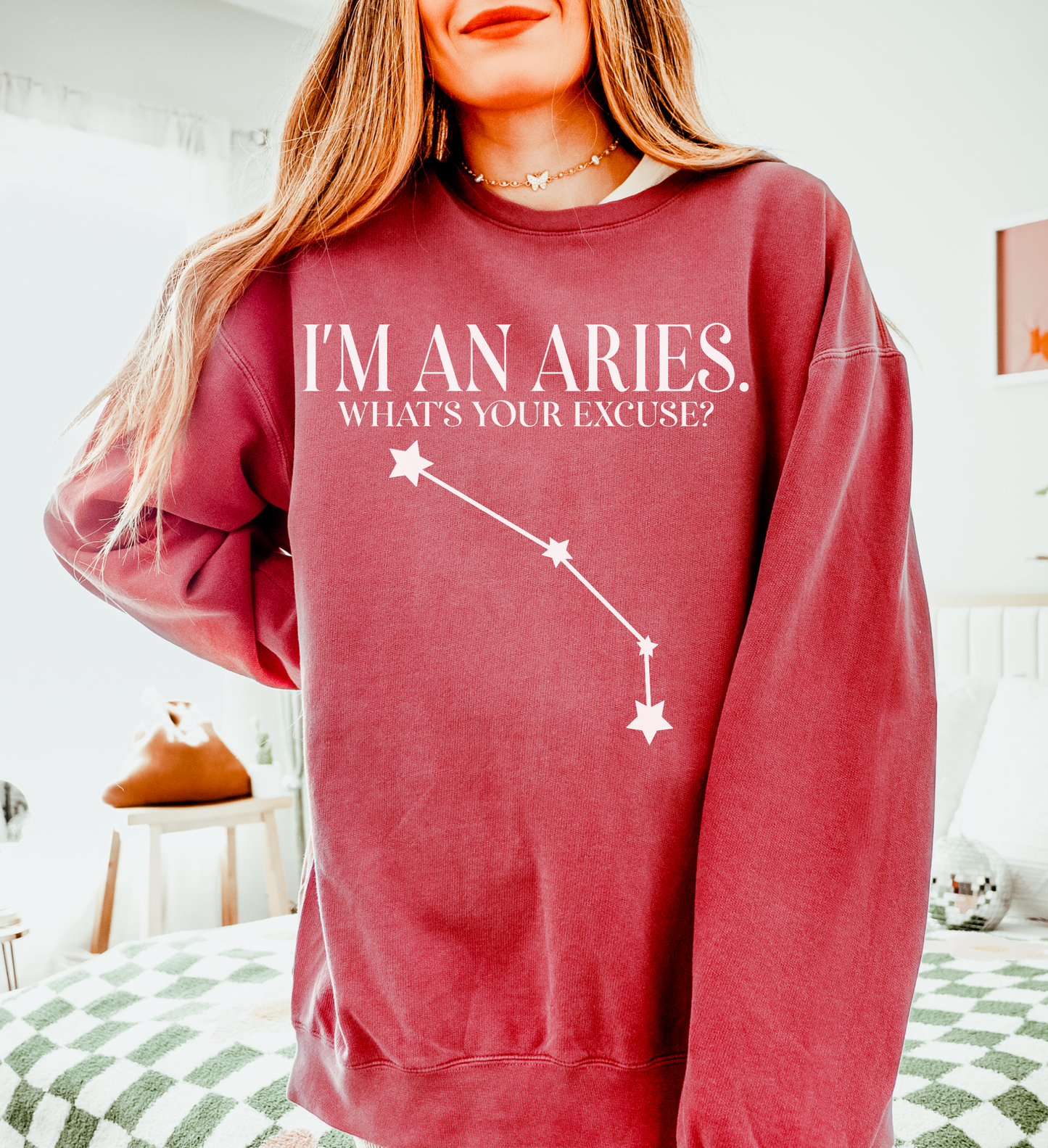 I'm an Aries. What's Your Excuse? | Unisex Lightweight Sweatshirt