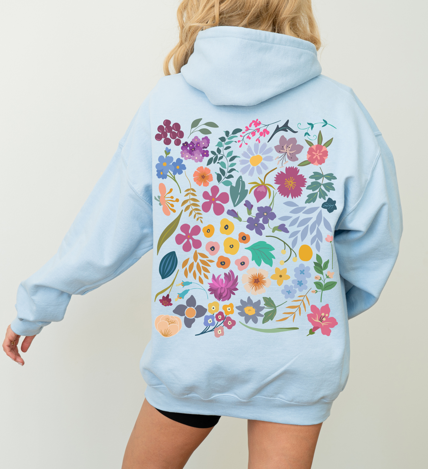 Pressed Flowers Hoodie | Floral Tee 003 | Unisex Hoodie