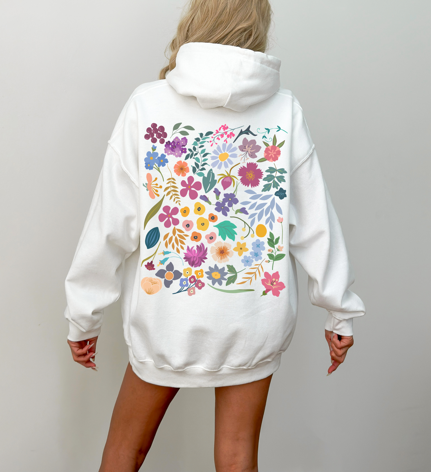 Pressed Flowers Hoodie | Floral Tee 003 | Unisex Hoodie