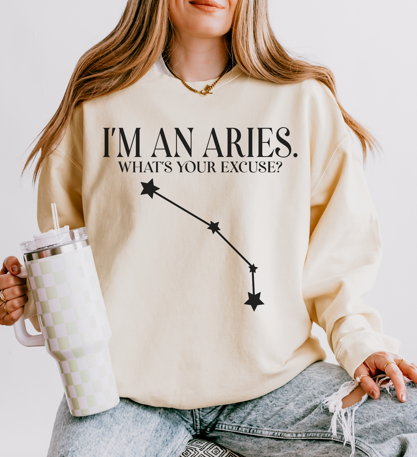 I'm an Aries. What's Your Excuse? | Unisex Lightweight Sweatshirt