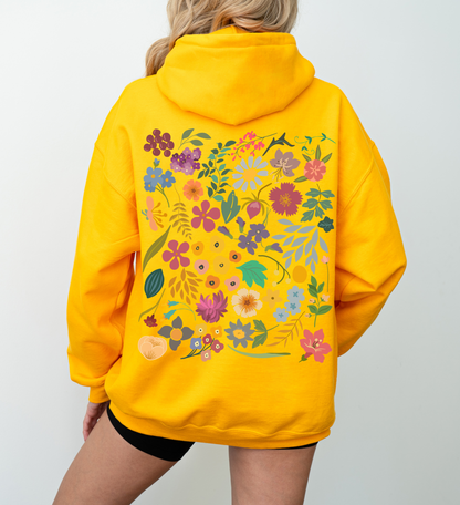 Pressed Flowers Hoodie | Floral Tee 003 | Unisex Hoodie