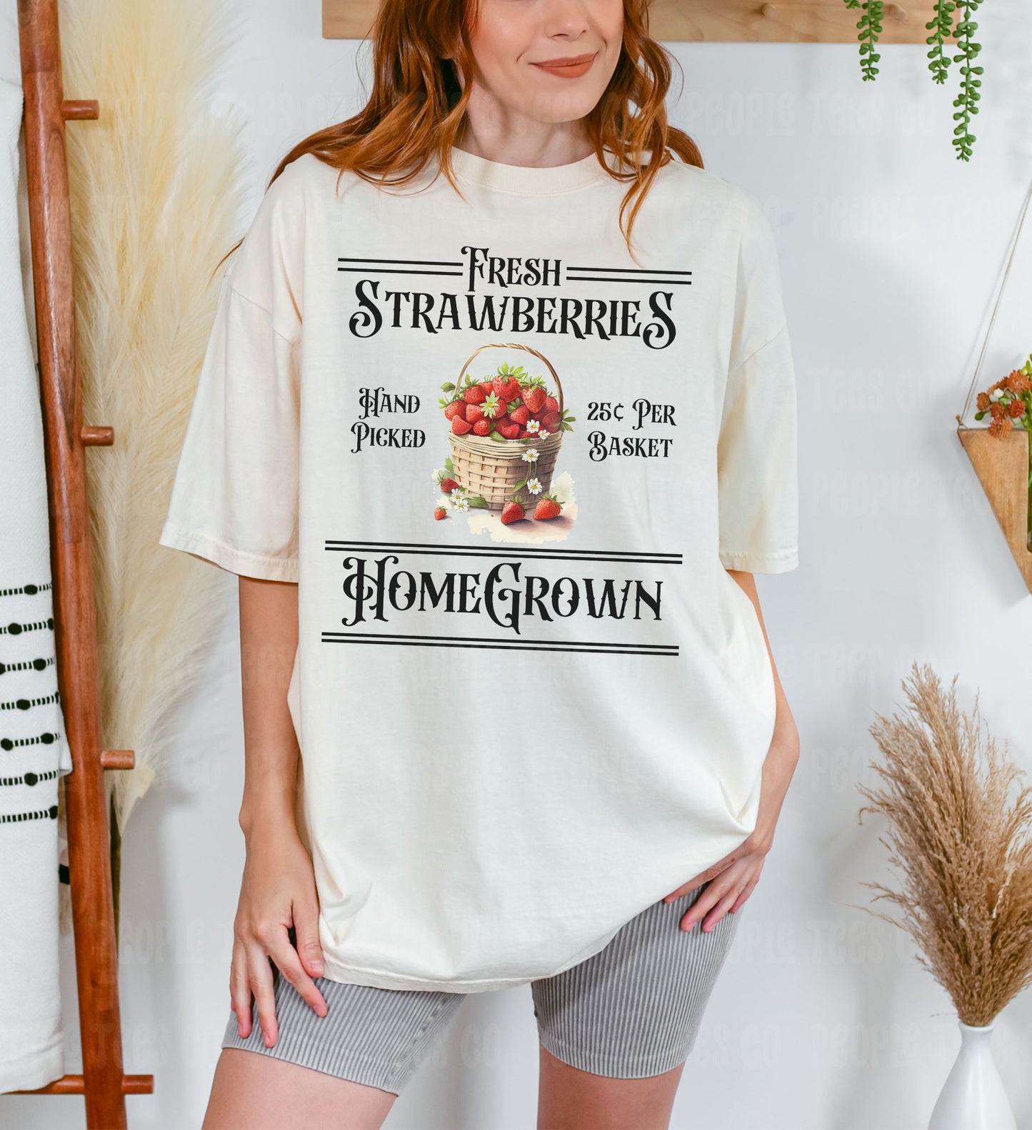 Fresh Homegrown Strawberries Shirt | Unisex Tee
