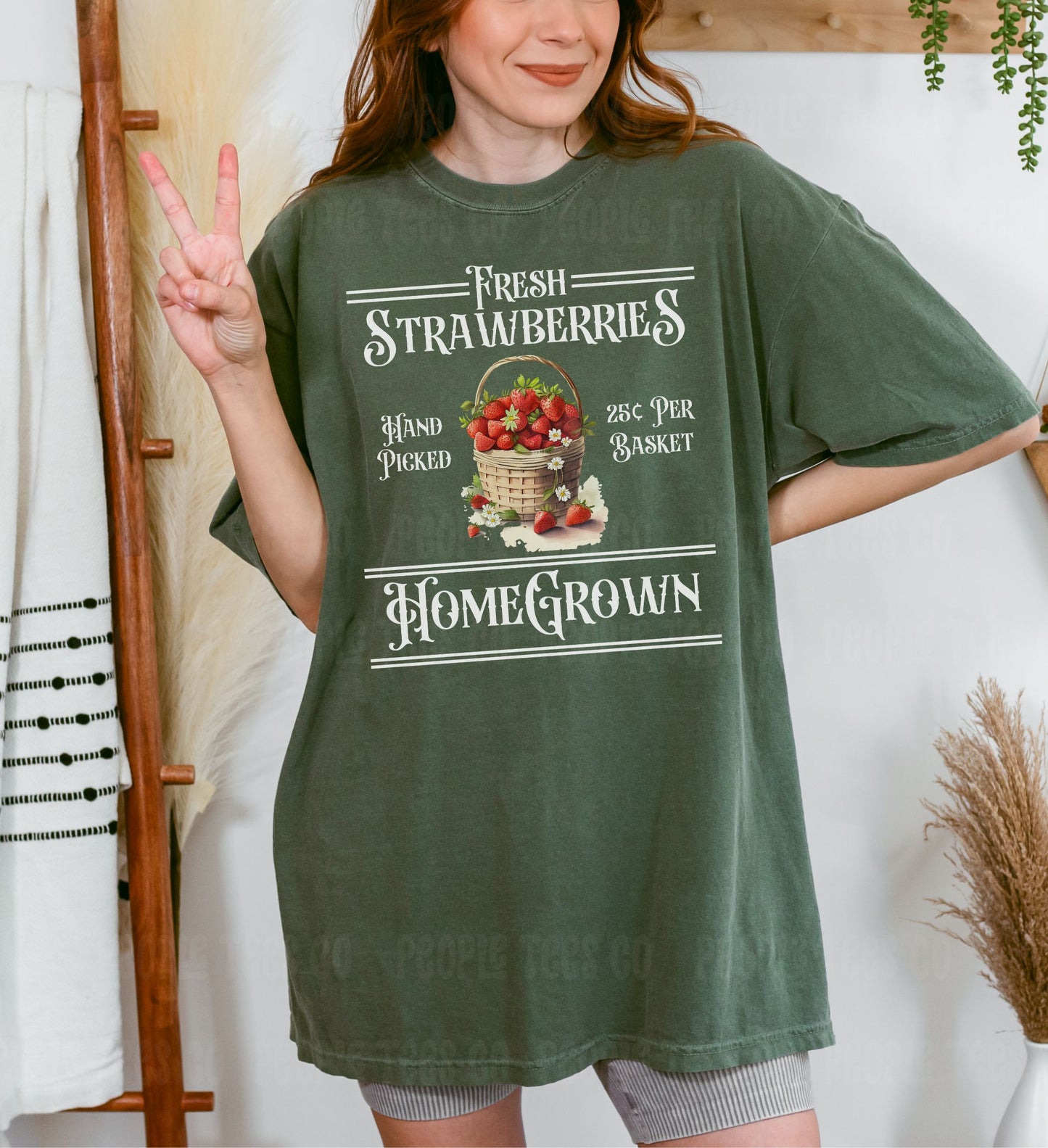 Fresh Homegrown Strawberries Shirt | Unisex Tee