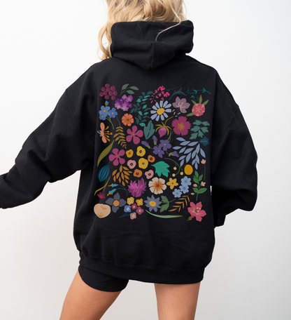 Pressed Flowers Hoodie | Floral Tee 003 | Unisex Hoodie