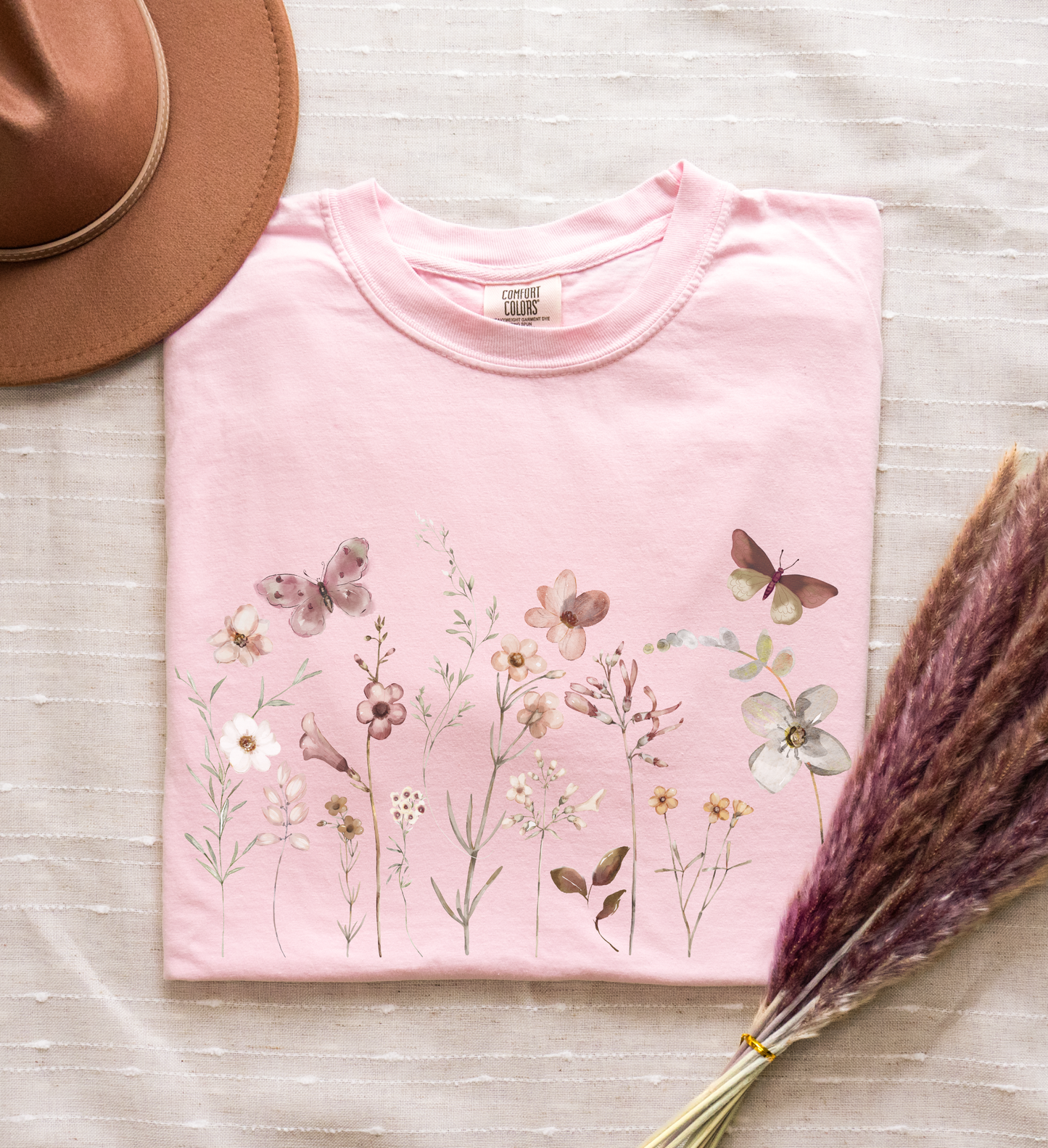 Pressed Flowers Shirt | Floral Tee 001 | Unisex Tee